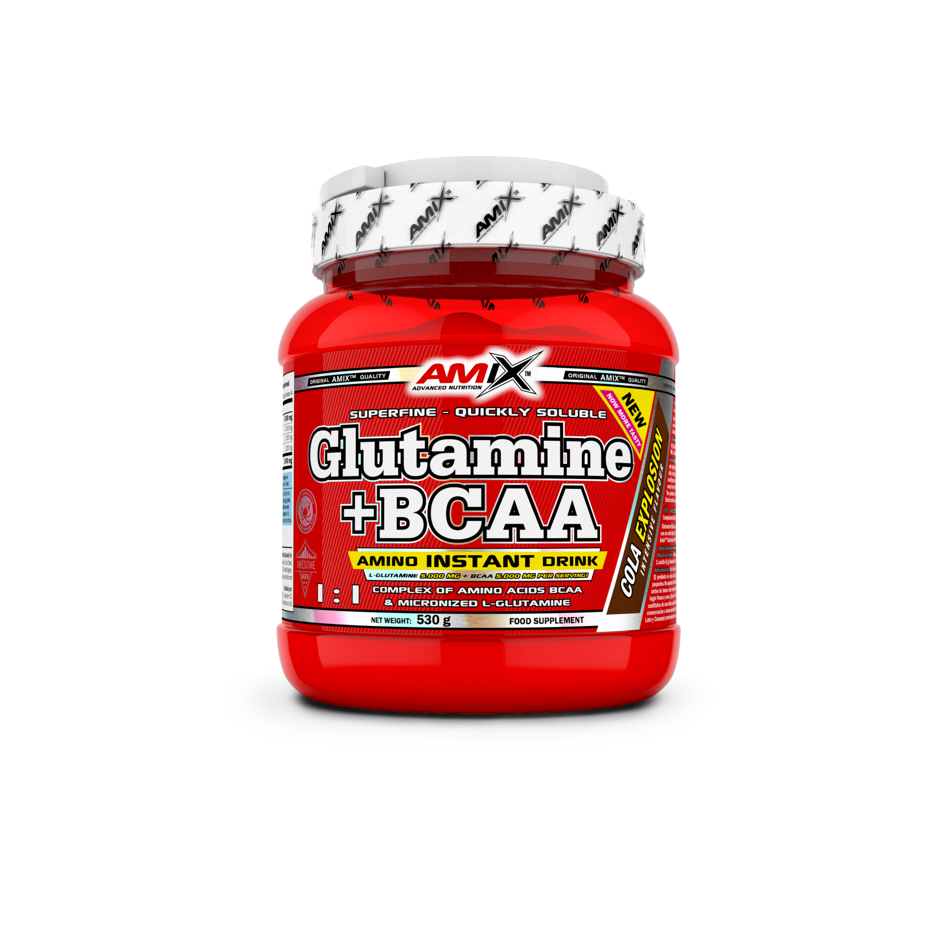 Glutamina+Bcaa´s 530g Cola