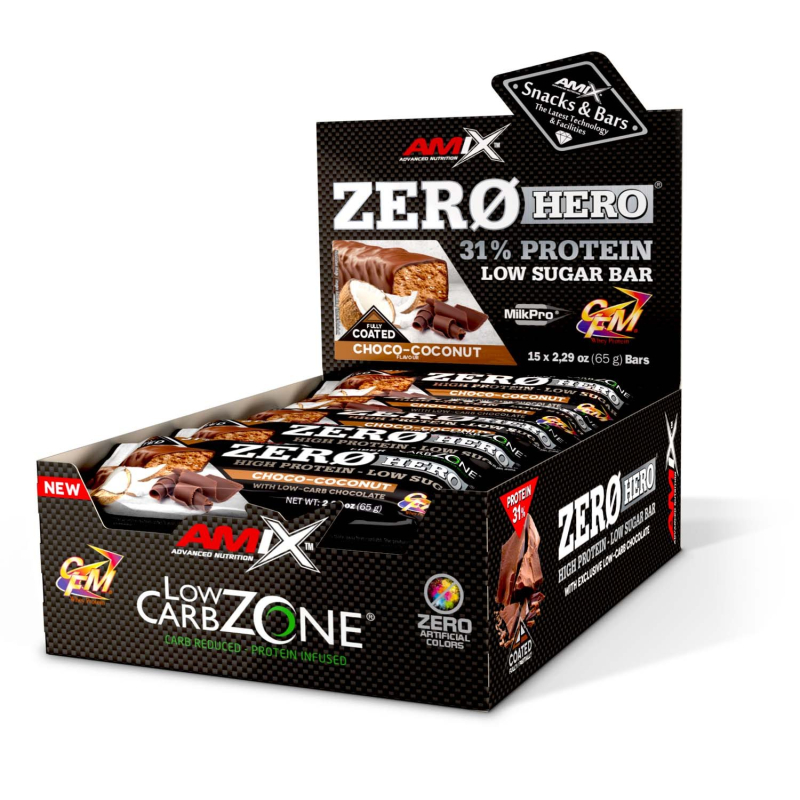 Zero Hero Protein Bar 15x65g Coco Choco