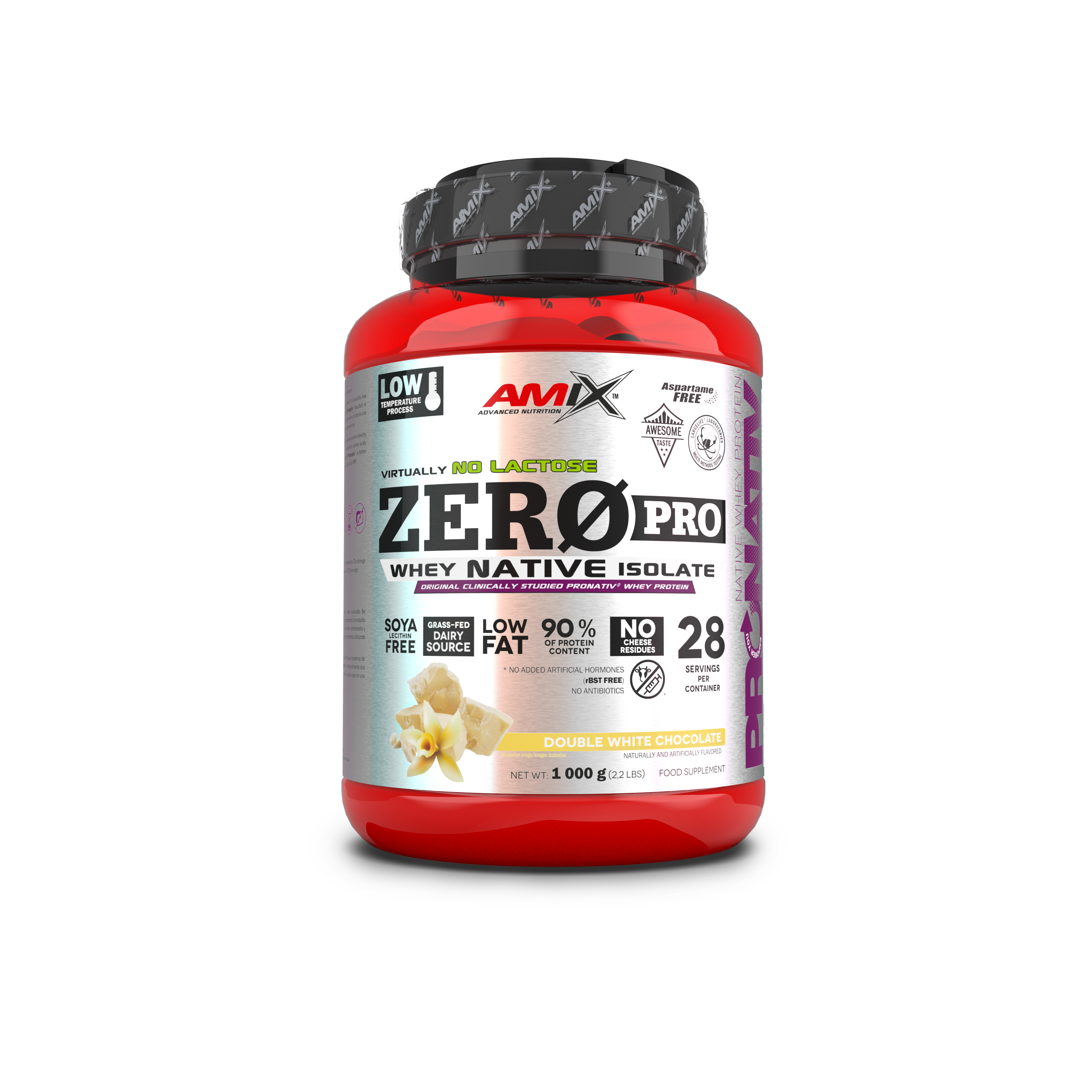 ZeroPro Protein 1kg Doble Chocolate Blanco