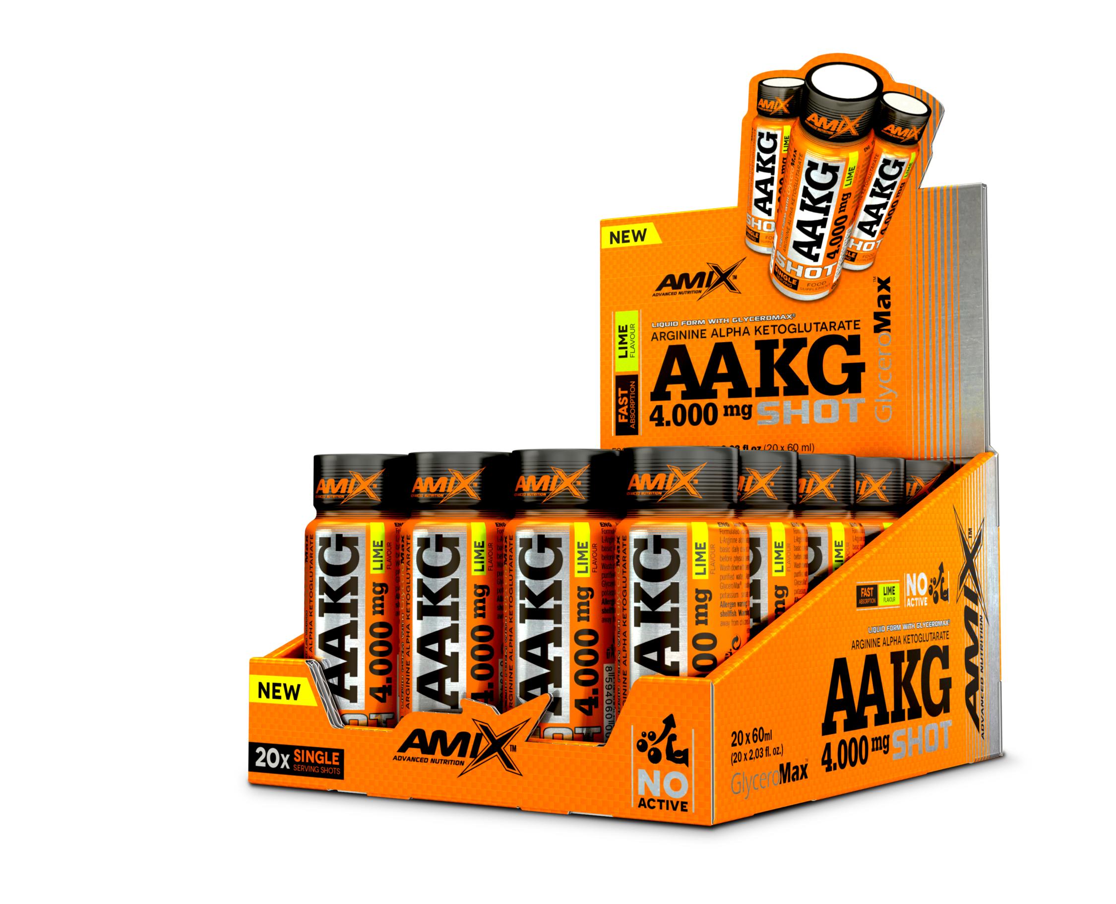 AAKG Shot 4000mg 20x60ml Lime