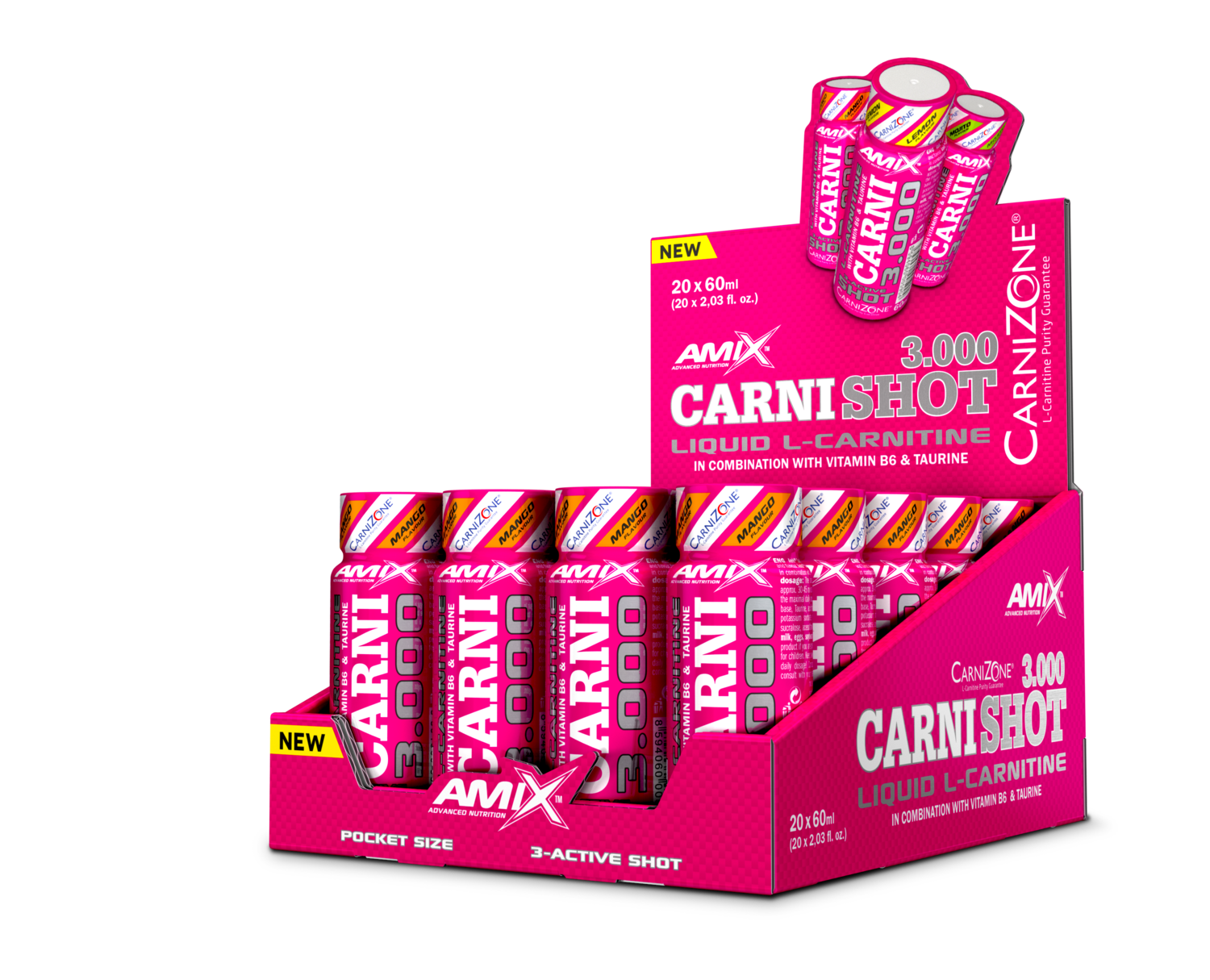 Carnishot 3000 20x60ml Mango