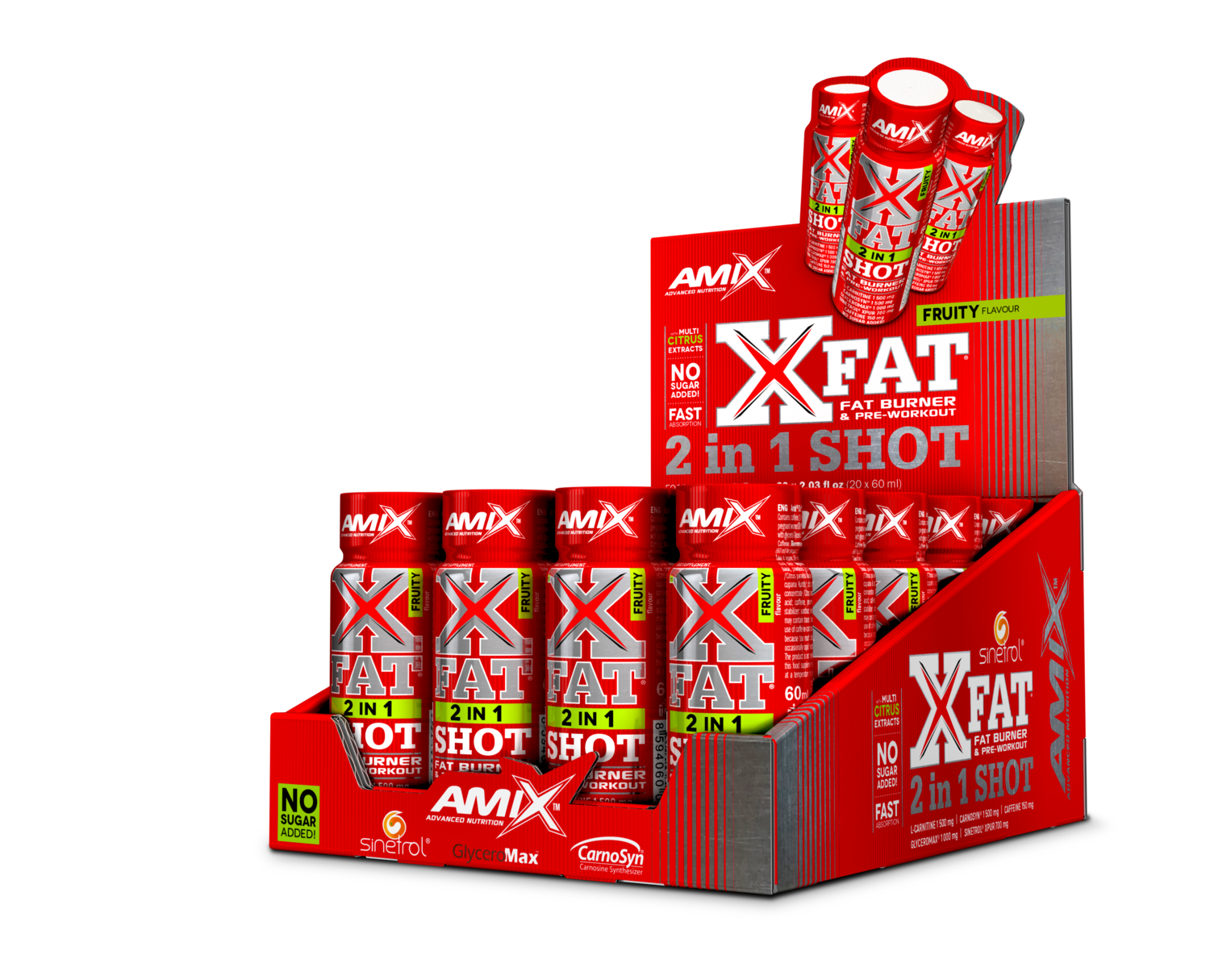 X-Fat Shot 20x60ml Frutas