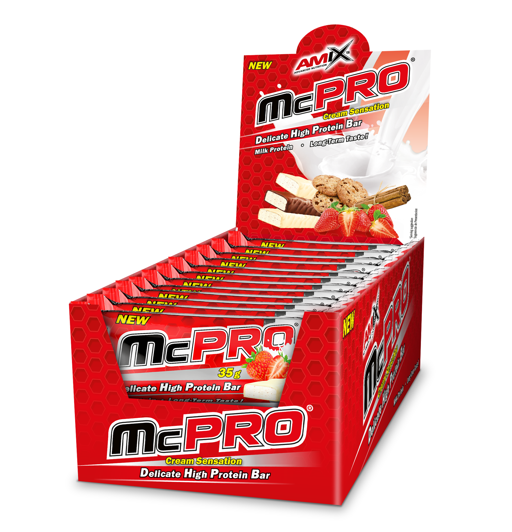 McPRO Bar Fresa Yogurt 24x35g