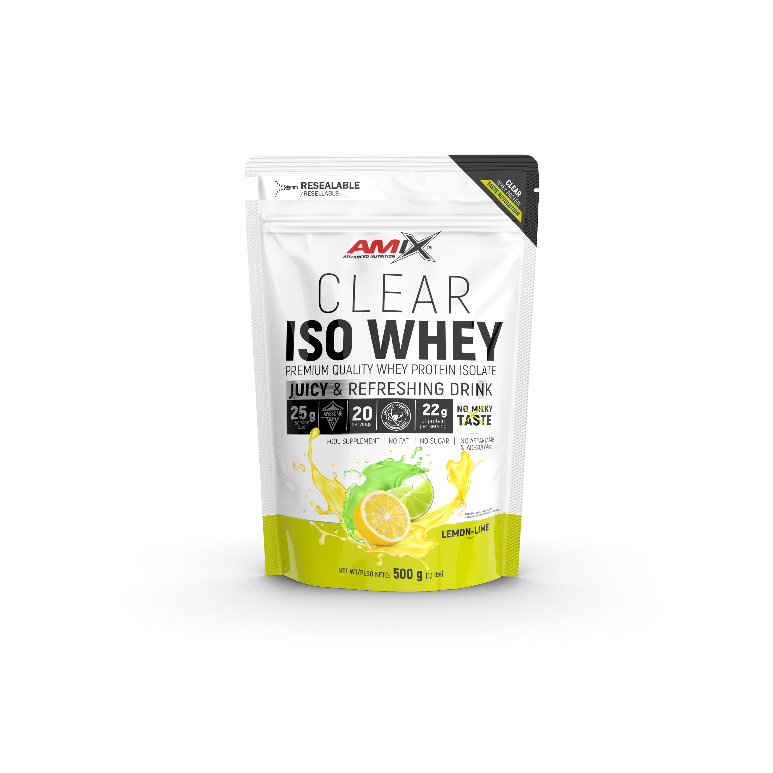 Clear Iso Whey Saco 500g Lima Limon