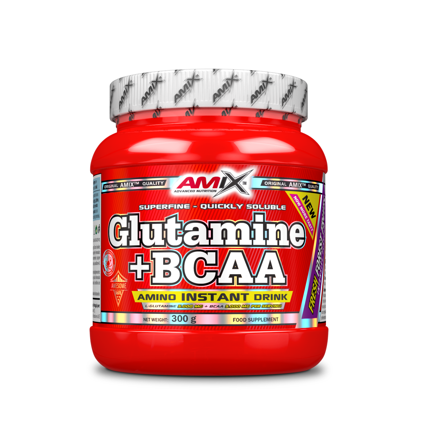Glutamina+Bcaa´s 300g Frutas del Bosque
