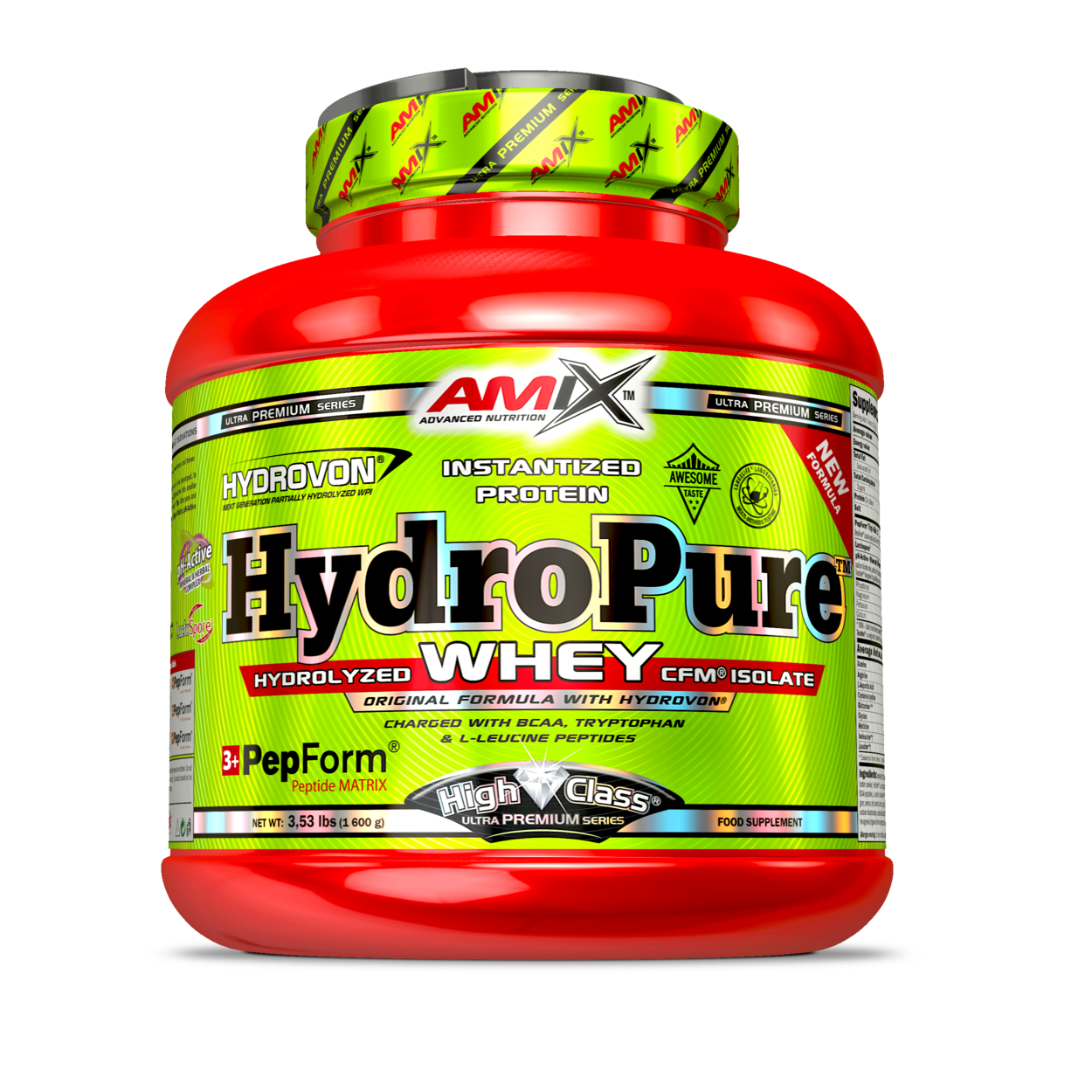 Hydropure Whey CFM 1600g Vainilla con Leche
