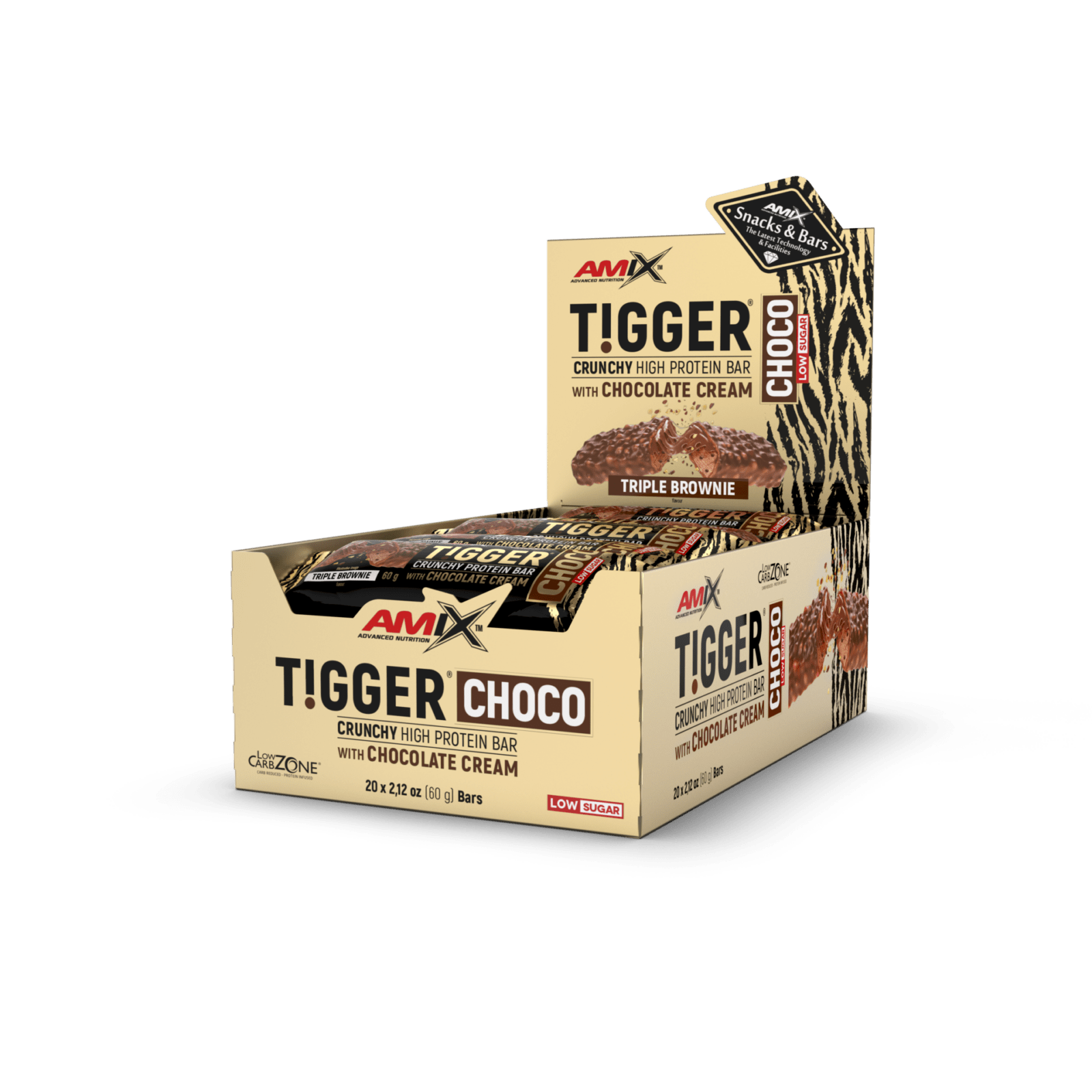 Tigger Crunchy Protein Bar 20x60g Triple Brownie