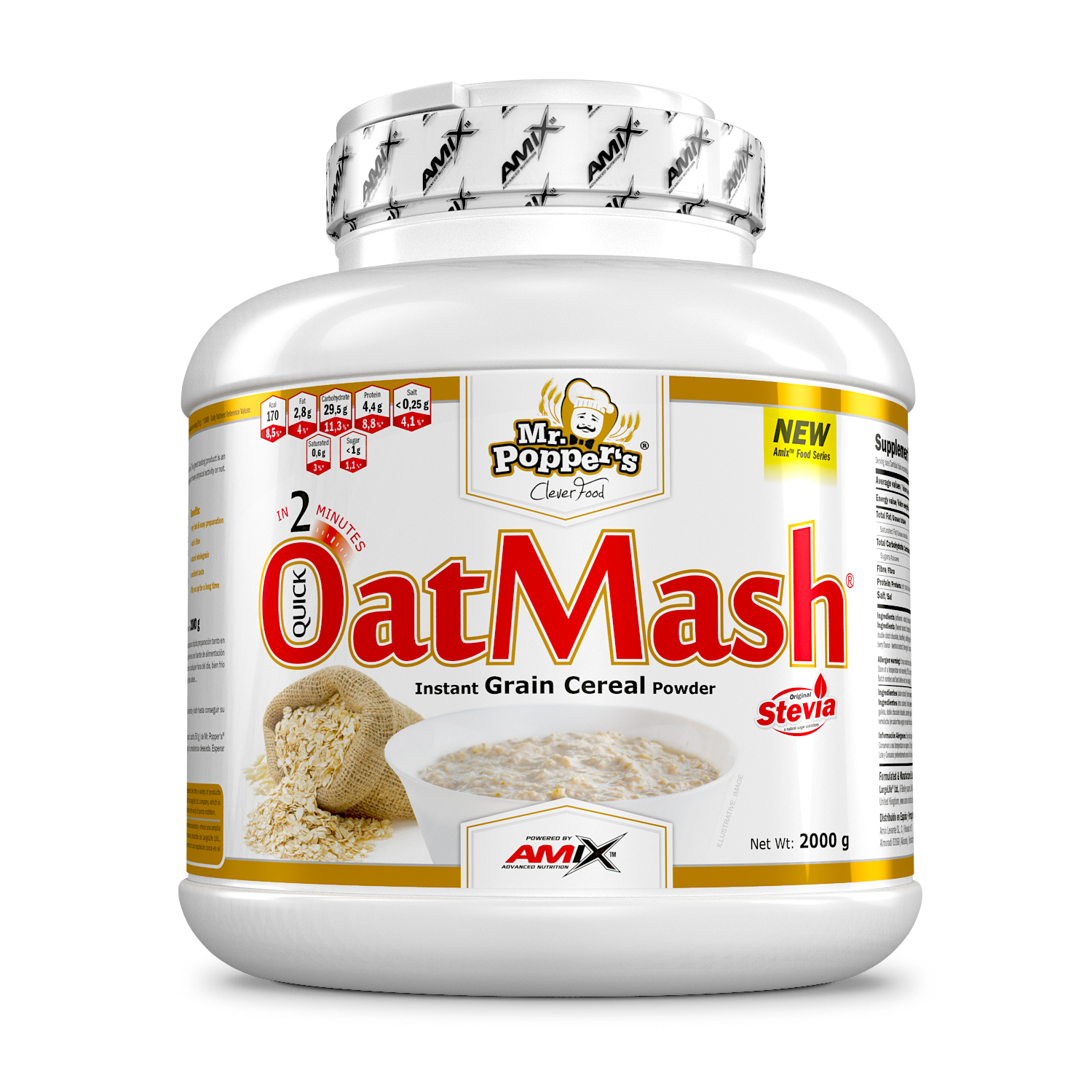 Harina de Avena 2kg Coco Chocolate Mr Popper´s