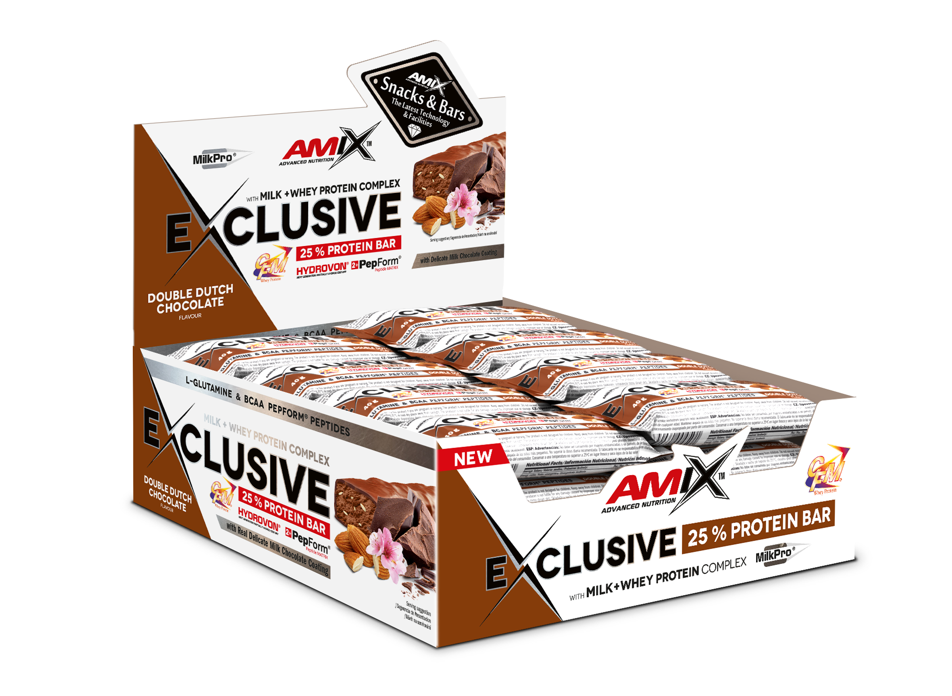 Exclusive Protein Bar 24x40g Doble Choco
