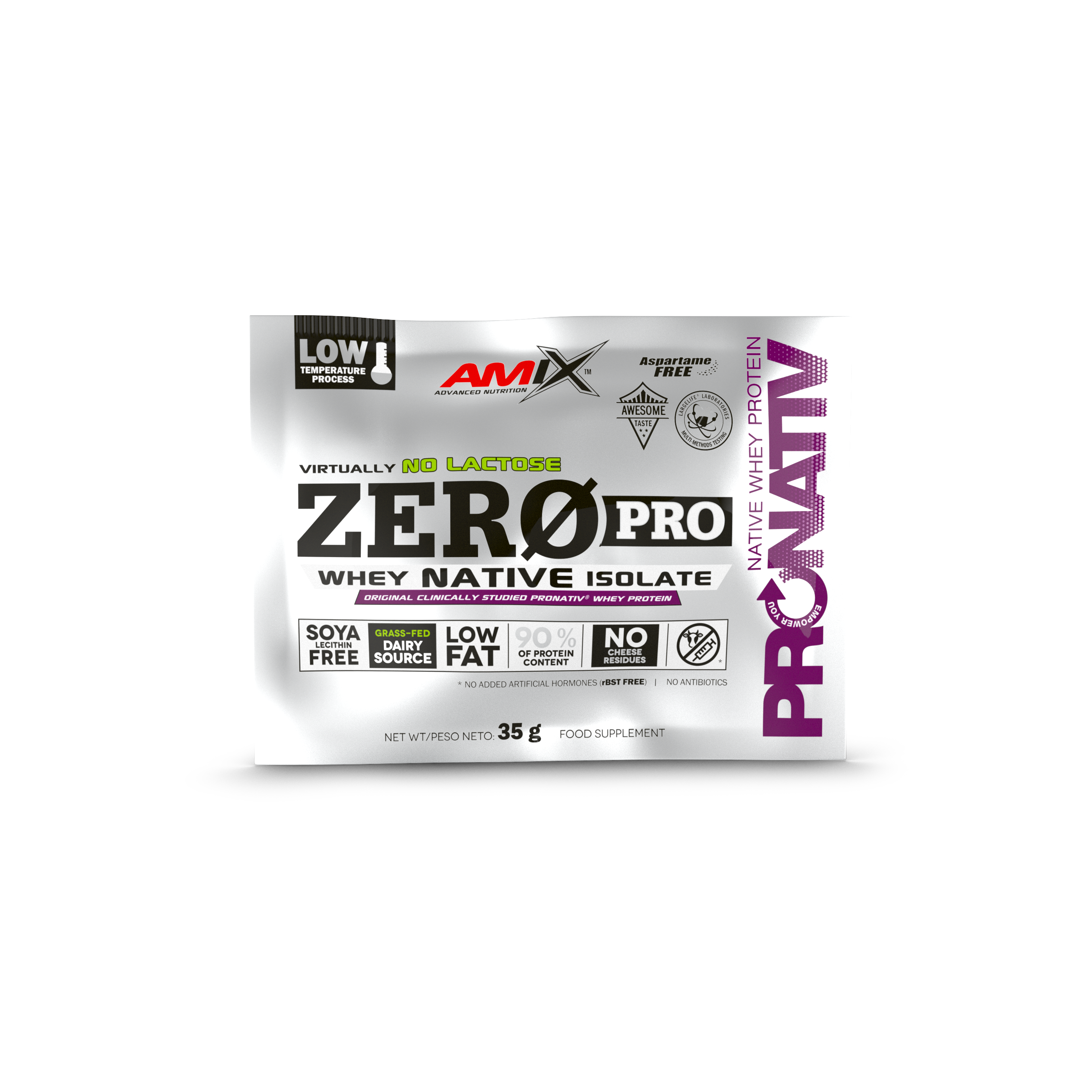 Unidosis ZeroPro Protein 35g Vainilla-Tarta de Queso