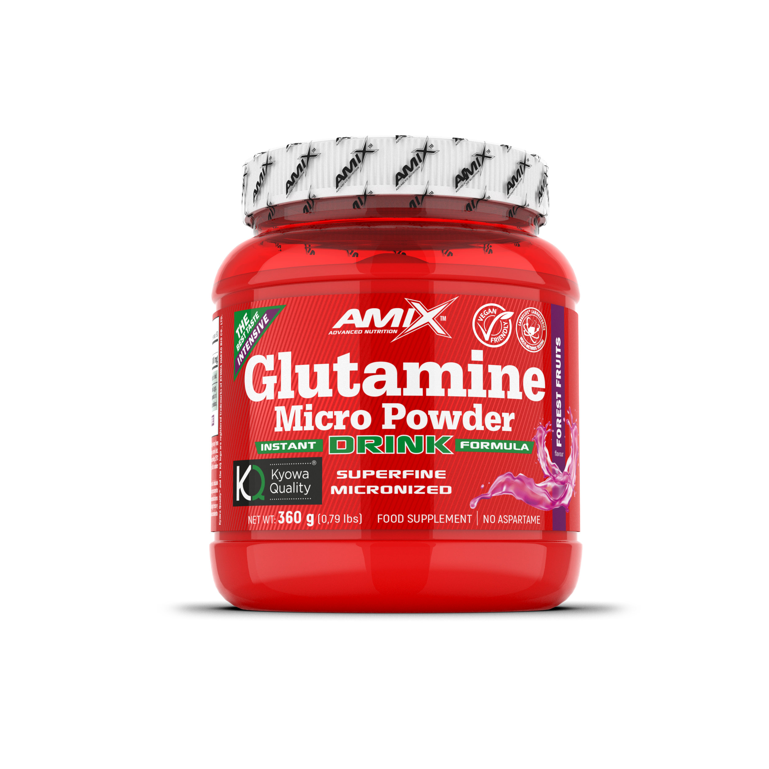 L-Glutamine Powder Drink 360g Frutas del Bosque