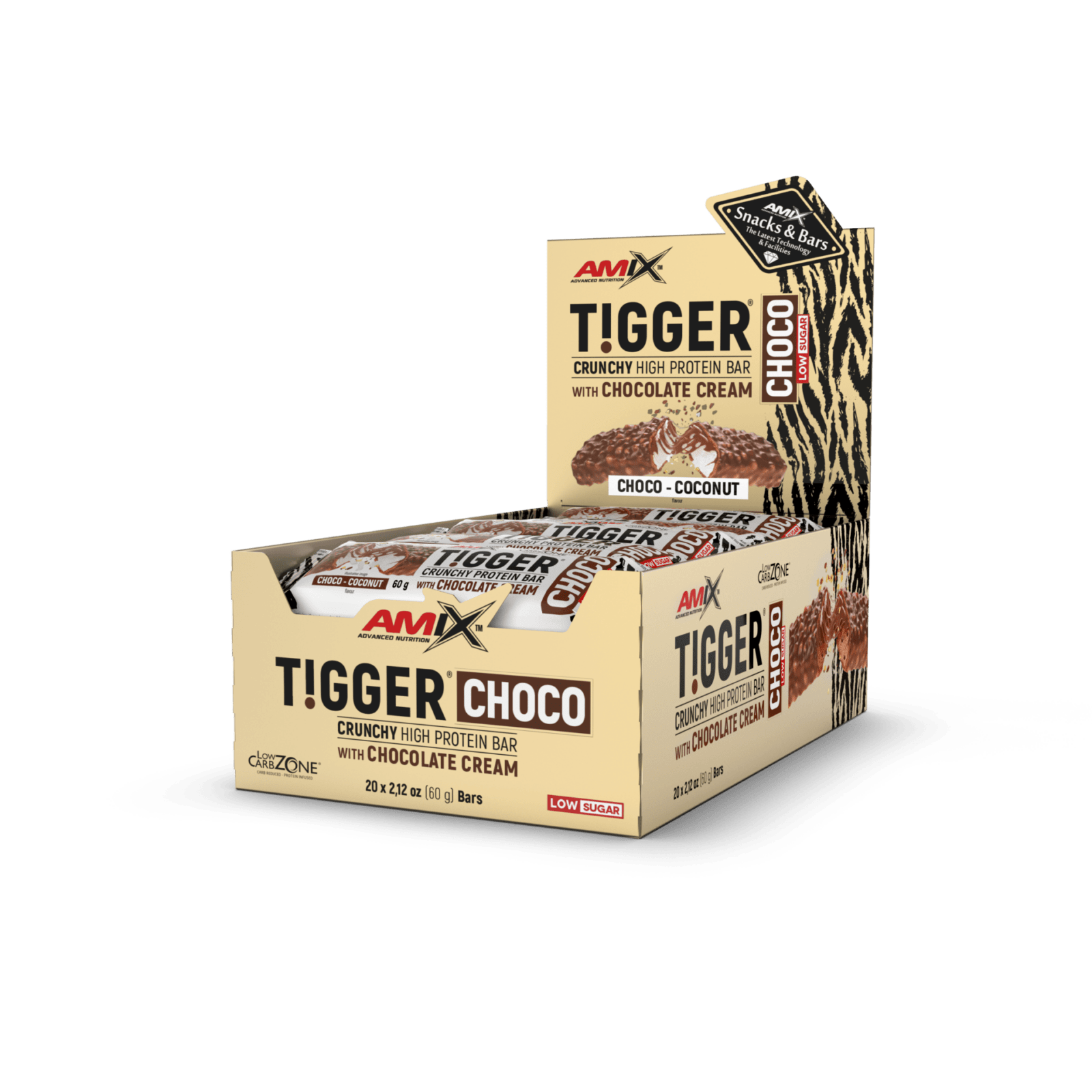 Tigger Crunchy Protein Bar 20x60g Choco Coco