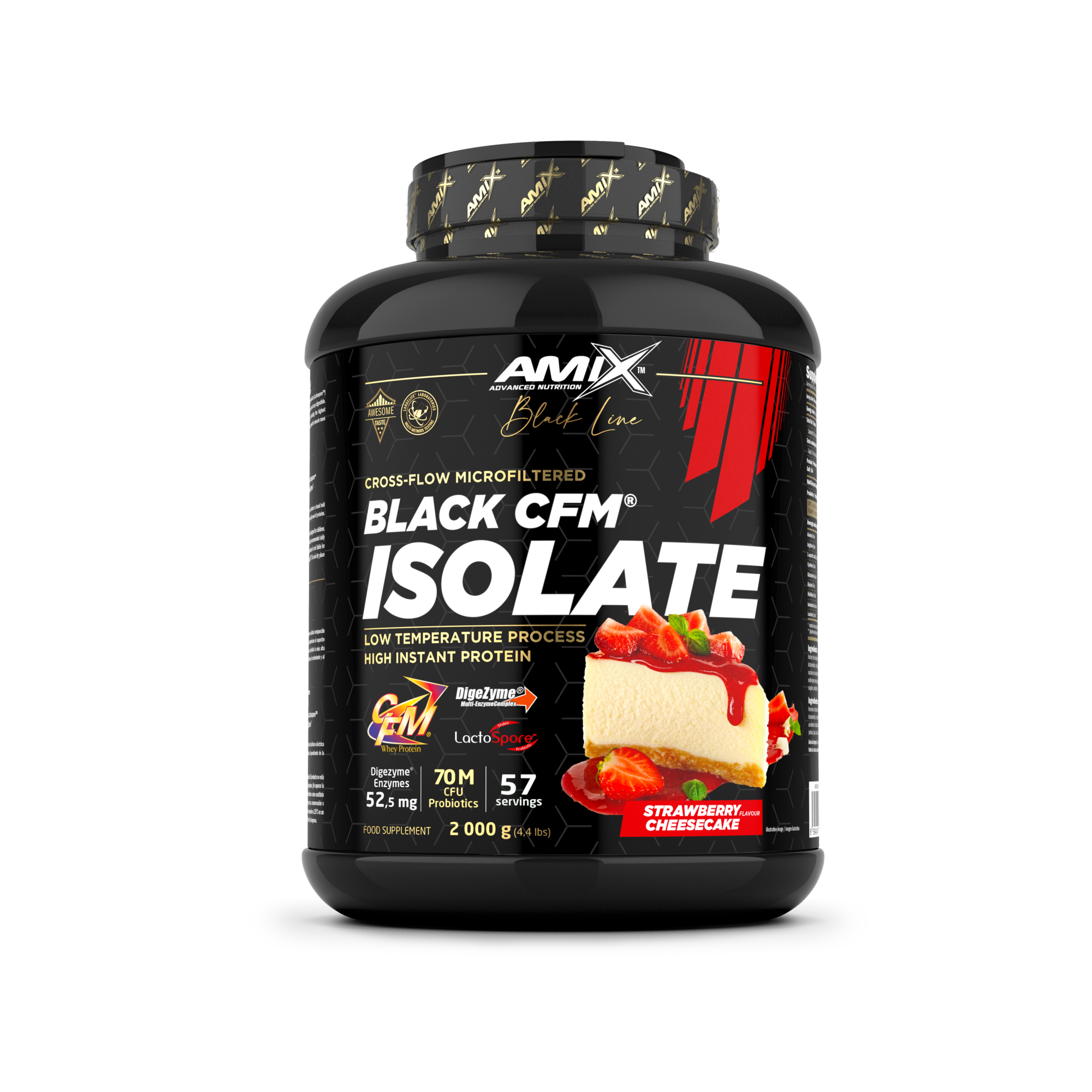 Black CFM Isolate 2kg Fresa-Tarta de Queso