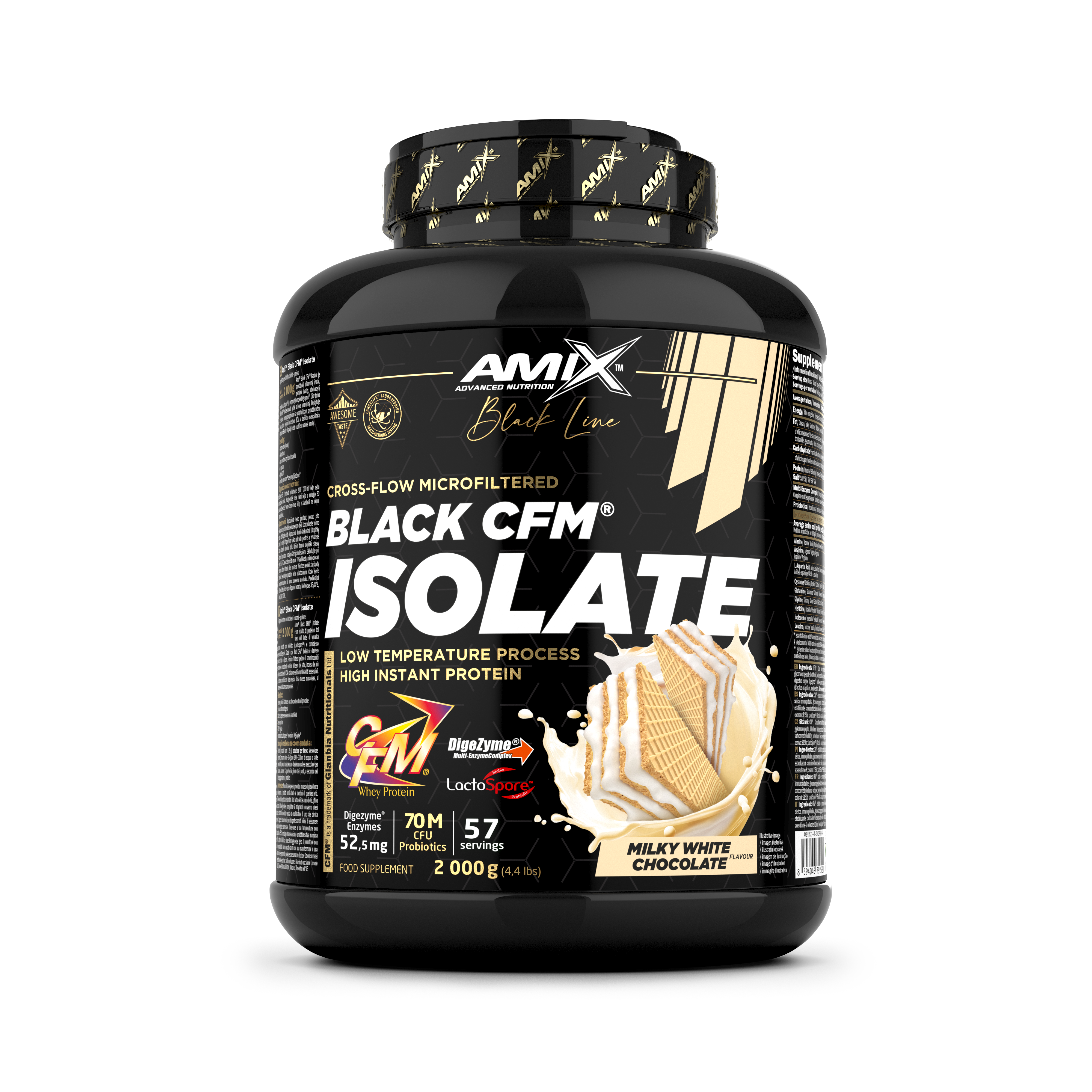 BLACK CFM ISOLATE 2KG CHOCOLATE BLANCO