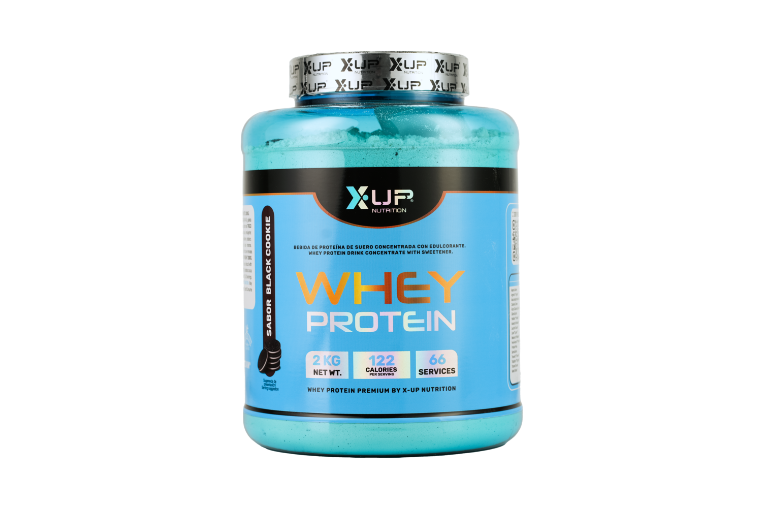 100% Whey Protein Premium 2000g Galleta Negra