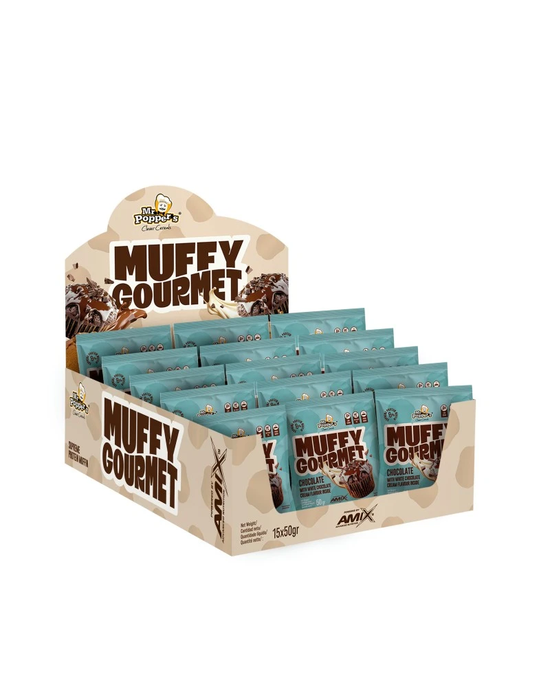 MUFFY GOURMET CHOCO 15X50G CHOCO BLANCO