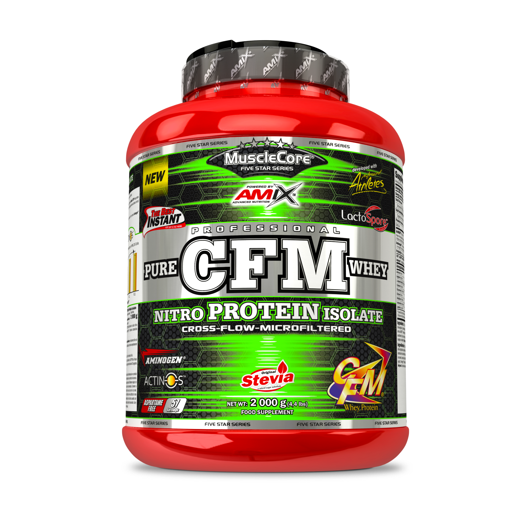 CFM Nitro Whey with Actinos 2kg Fresa Yogurt