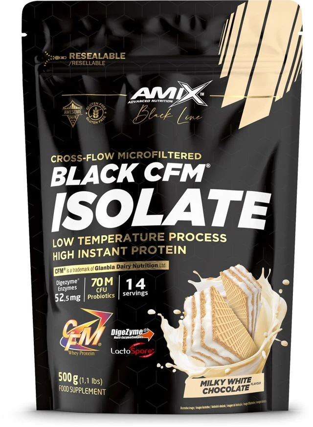 BLACK CFM ISOLATE SACO 500G CHOCOLATE BLANCO
