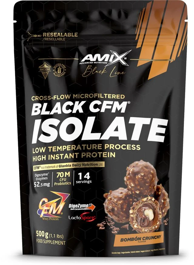 BLACK CFM ISOLATE SACO 500G BOMBON CRUJIENTE