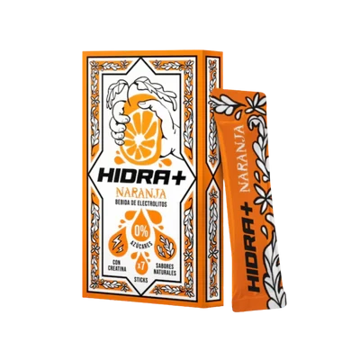 HIDRA+ ELECTROLITICO SABOR NARANJA 7 STICKS