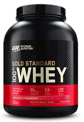 100% WHEY GOLD 5LB STRAWBERRY