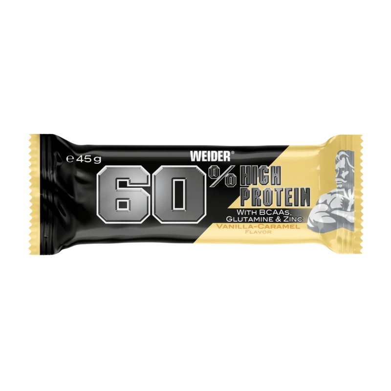 60% Protein Bar 24x45g Vainilla Caramelo