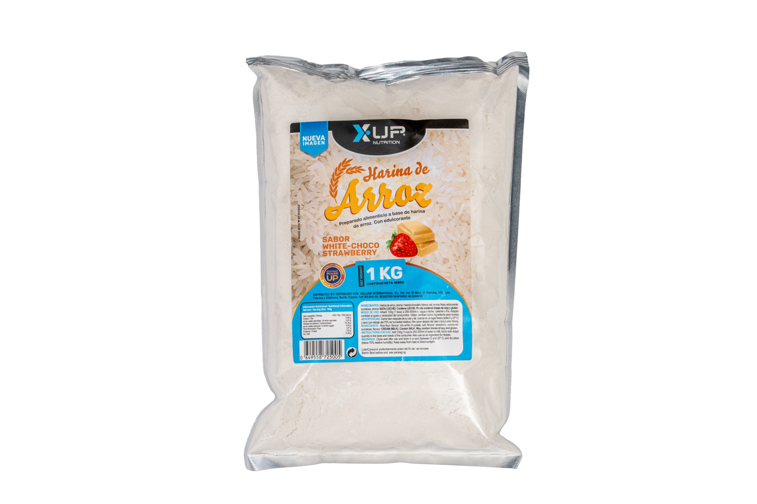 Rice Flour 1kg White Choco Fresa